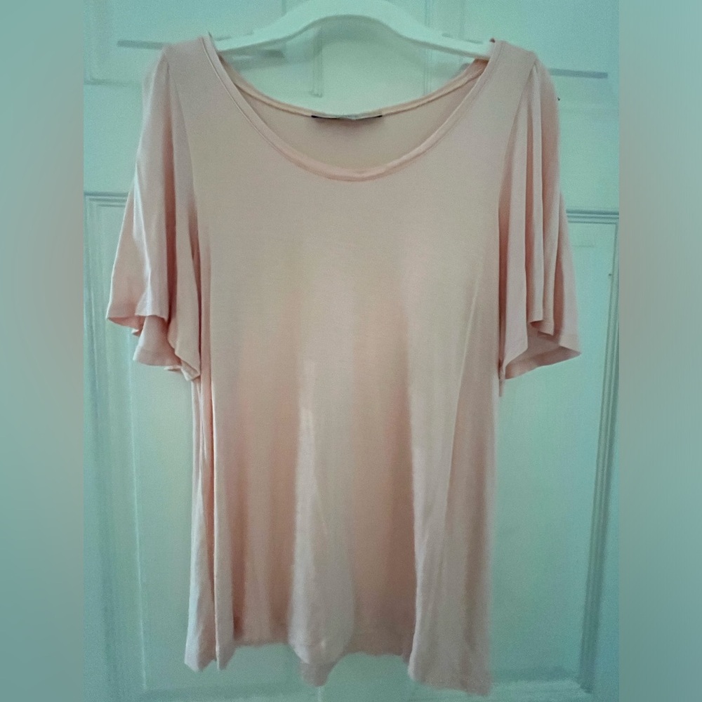 Pale pink LOfT blouse